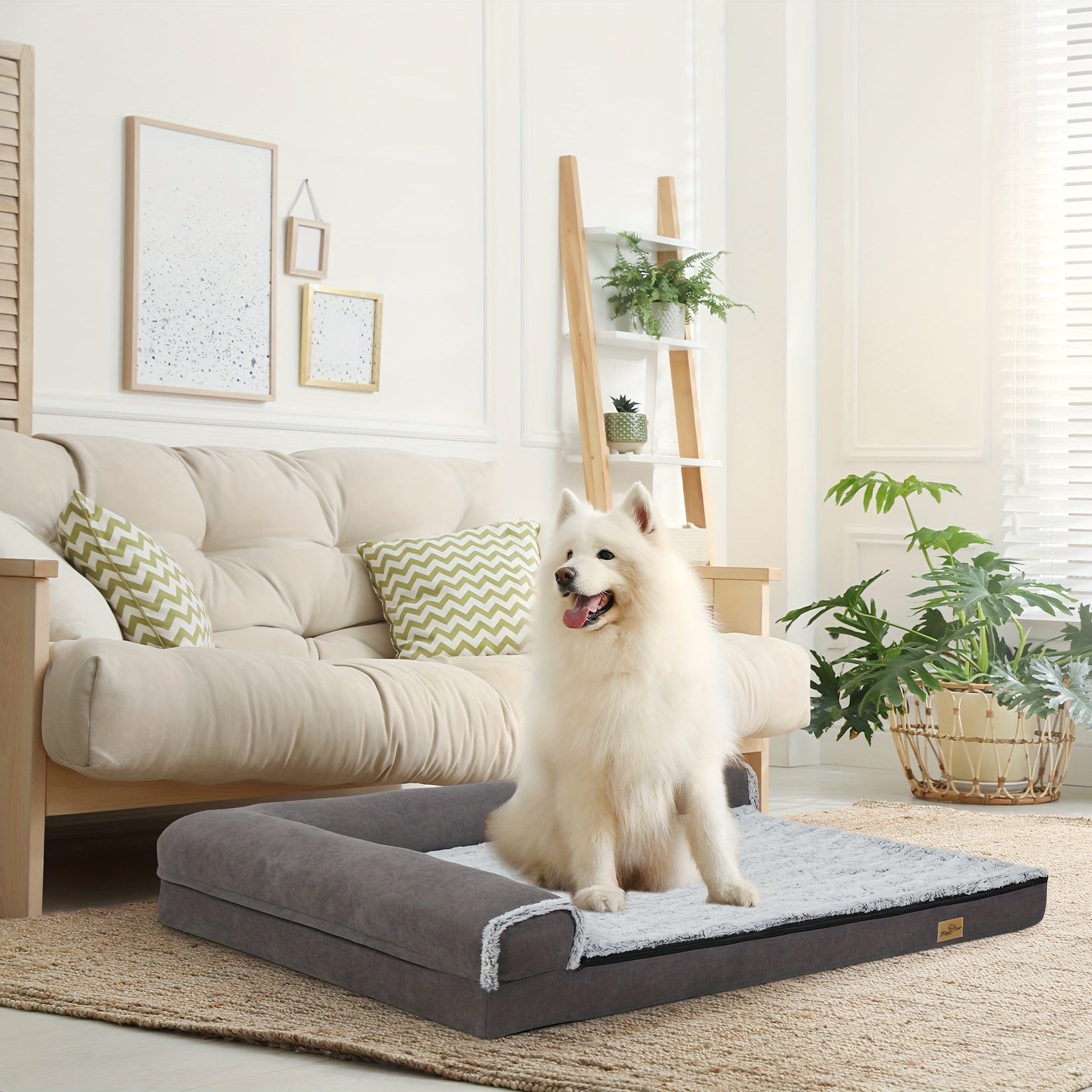 Orthopädisches Hundebett mit Schaumstoffkissen